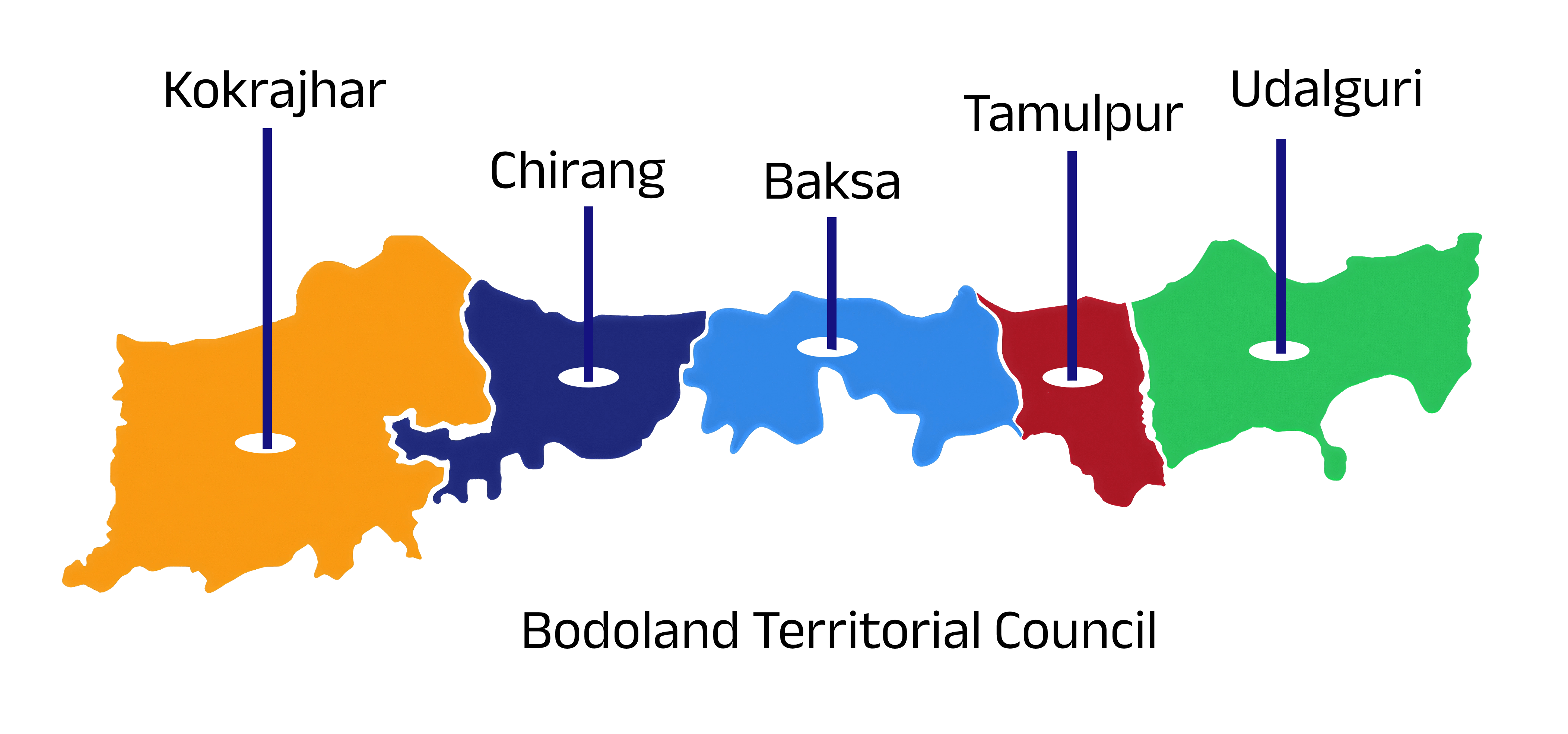 Bodoland Territorial Council Map
